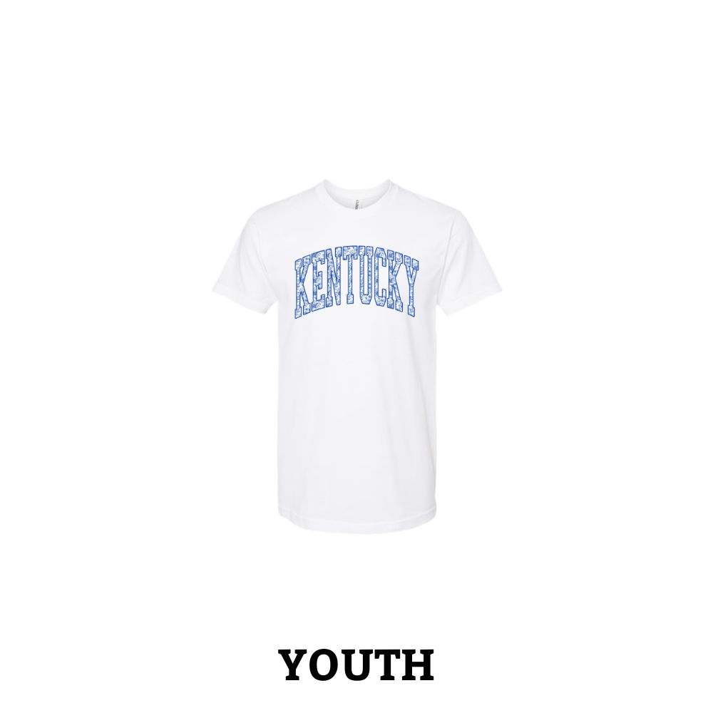 Kentucky Floral Filled Youth T-Shirt