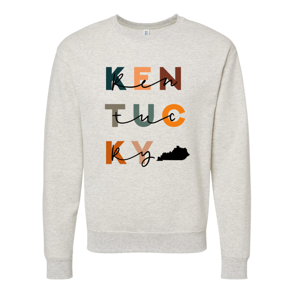 Fall Kentucky Multi-Stack Crewneck