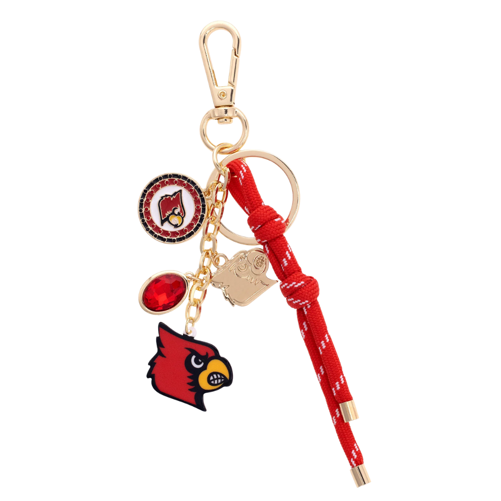 Louisville Cardinals Cluster Bag Charm