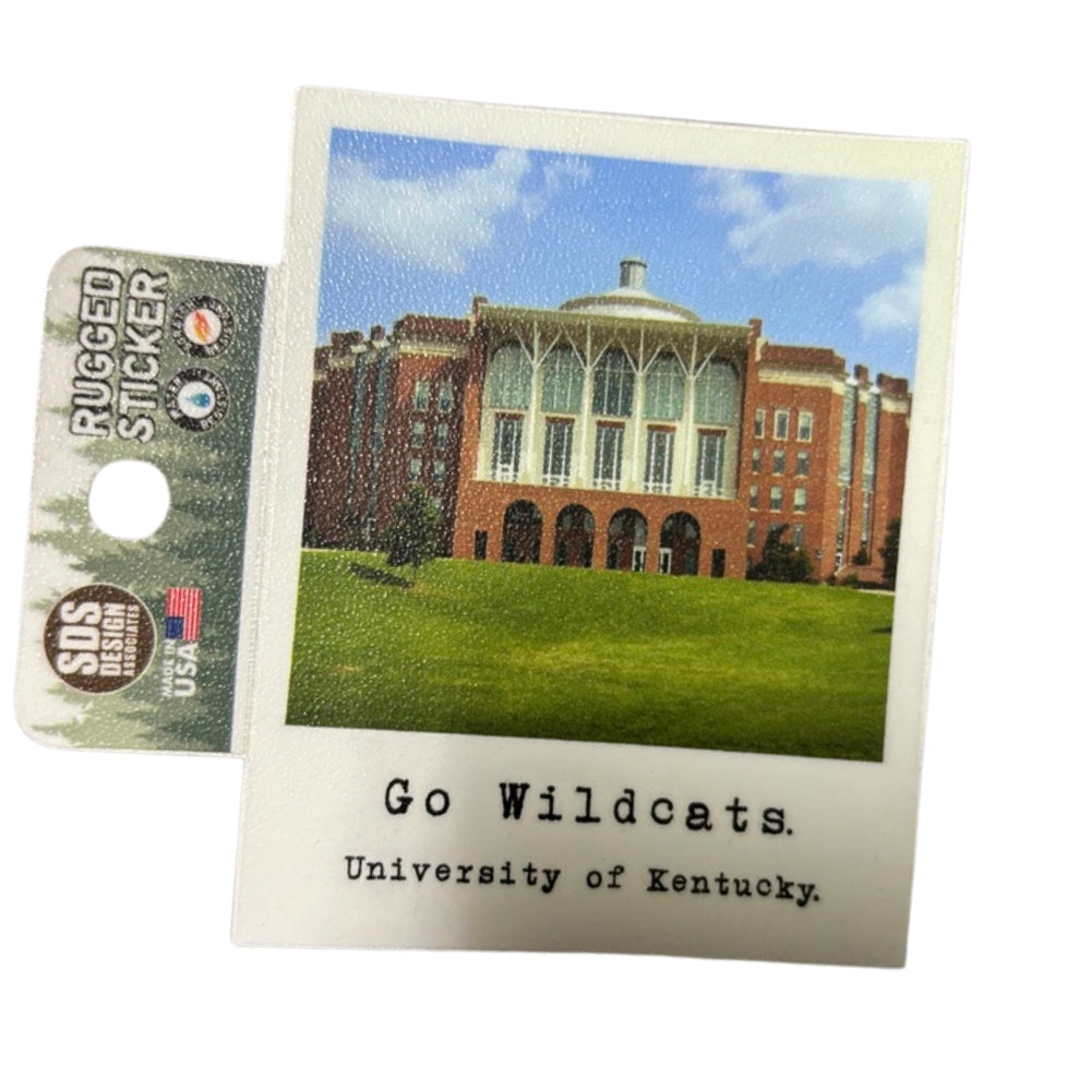 3" University of Kentucky Library Polaroid Sticker Kentucky Branded