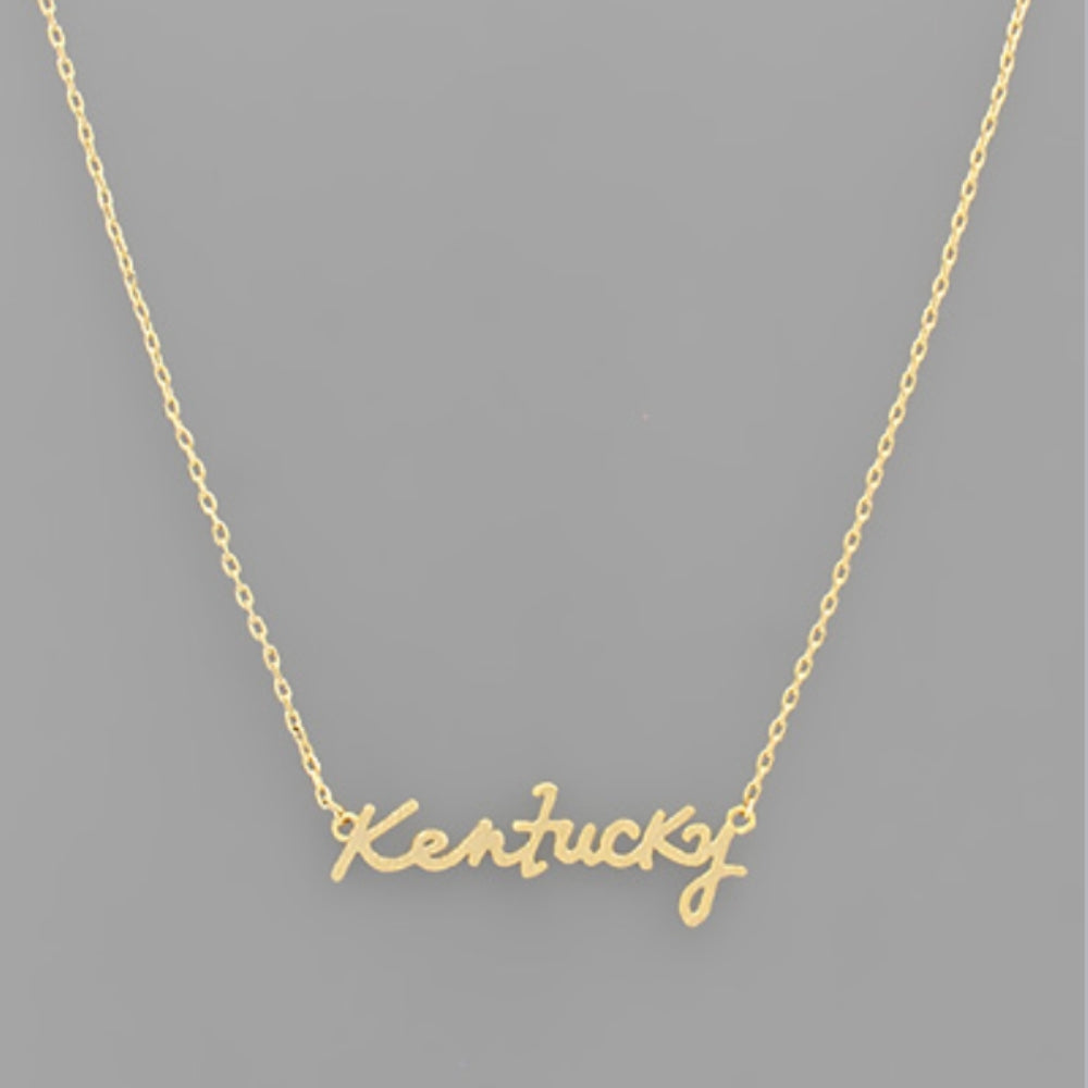Kentucky Name Necklace