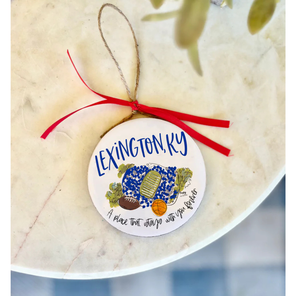 Lexington, KY Christmas College Town Ornament