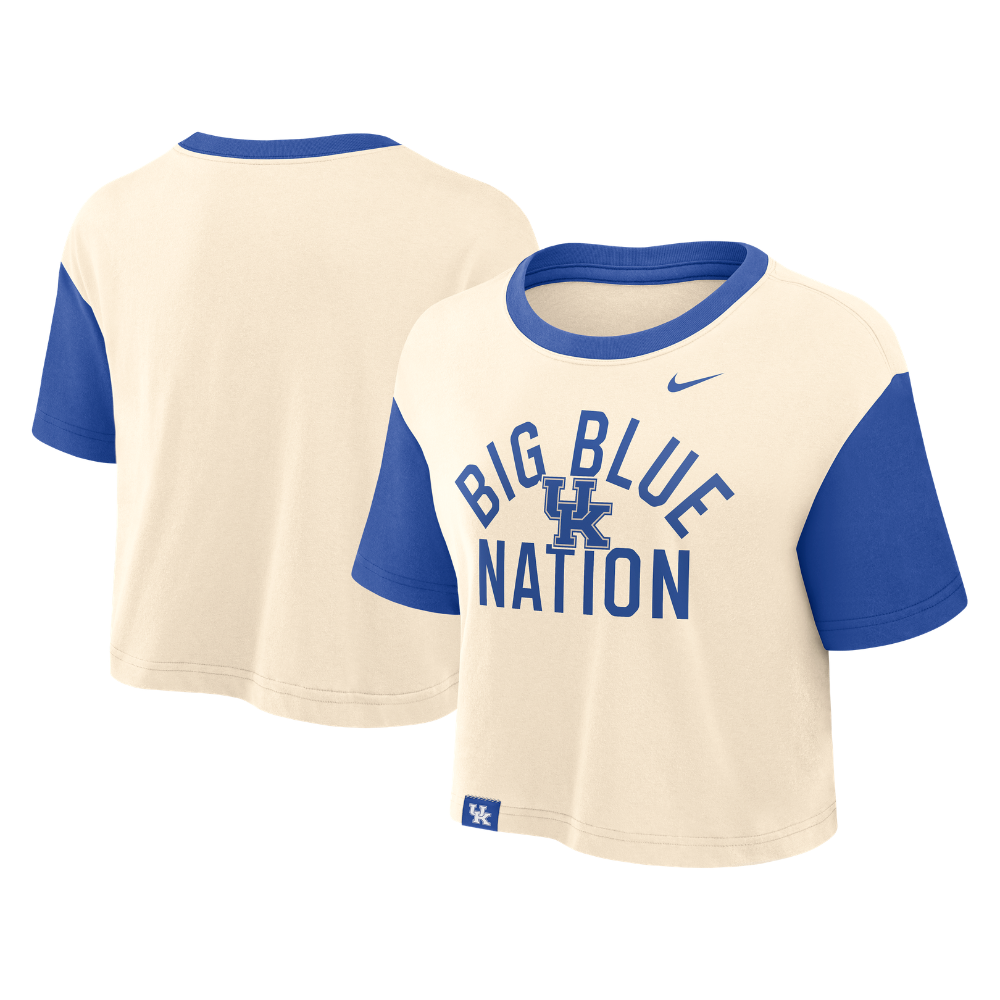 Nike Womens UK Big Blue Nation Colorblock Boxy T-Shirt