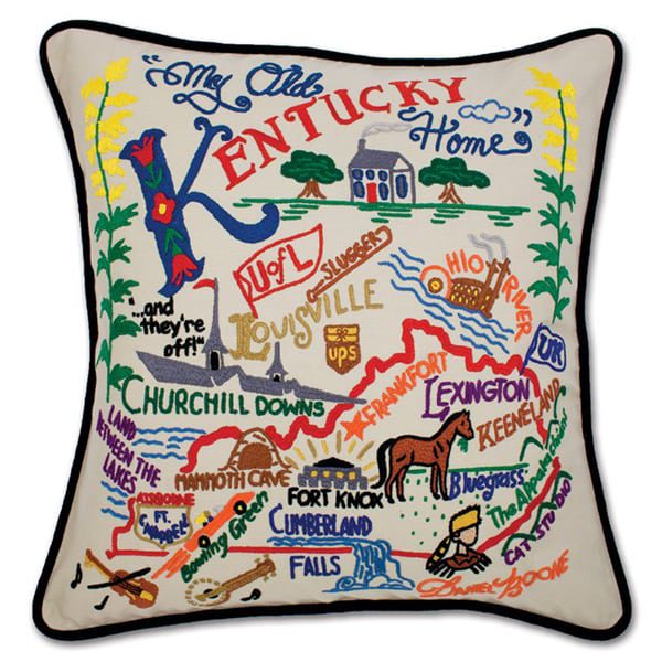Kentucky Branded Embroidered Pillow