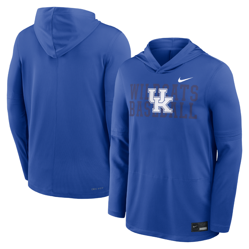 Nike UK Wildcats Baseball Hooded Long Sleeve