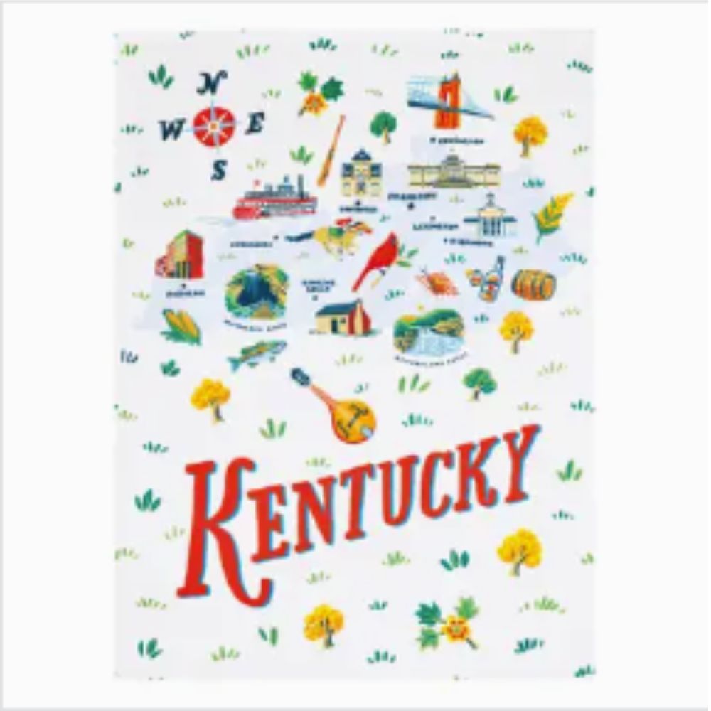 Kentucky Printed Kitchen Towel