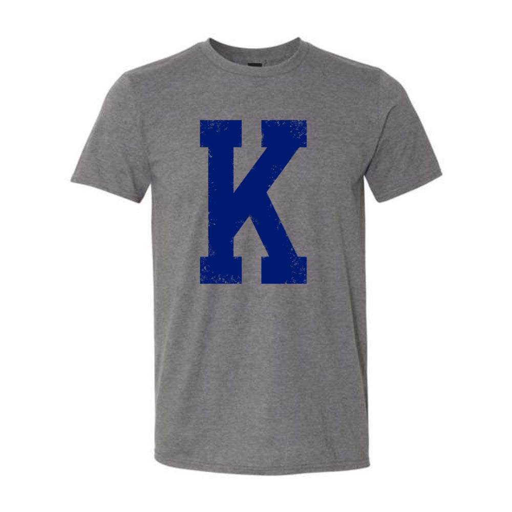 Distressed K T-Shirt