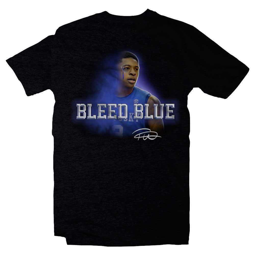 T. Ulis Bleed Blue Signed Tee