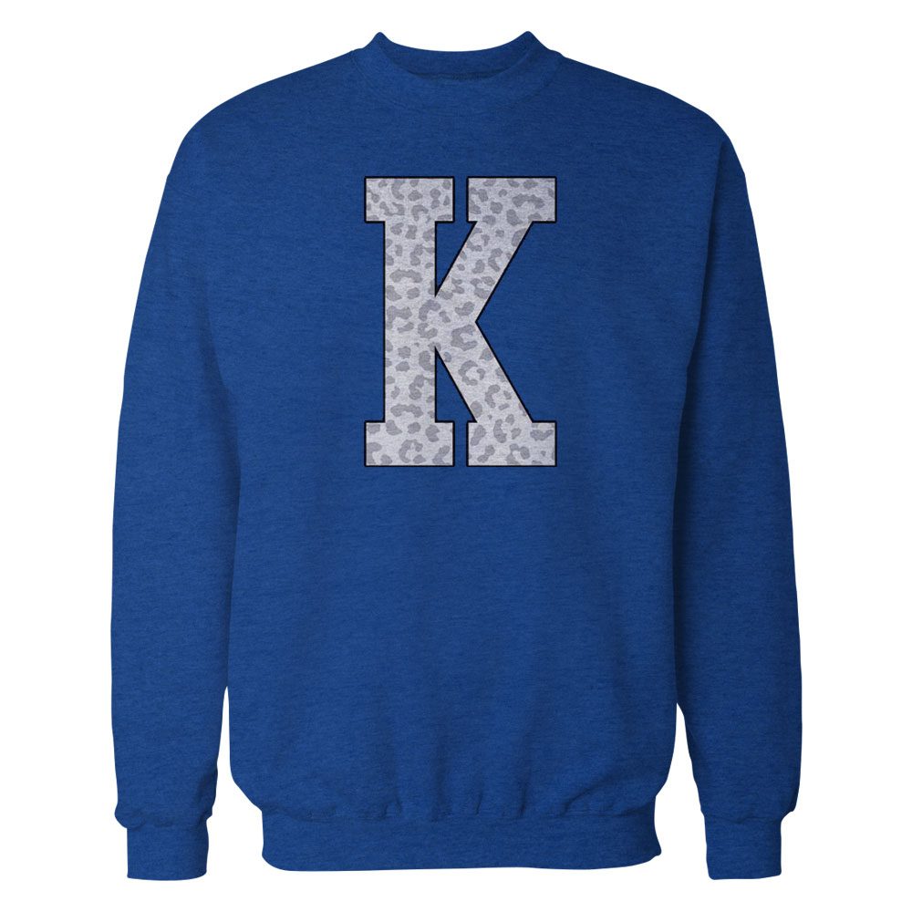 Cheetah Varsity K Crew Fleece