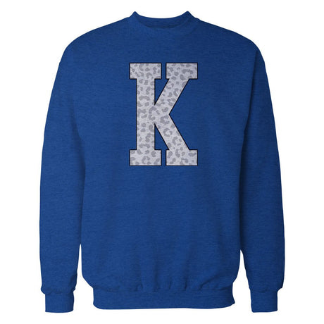 Cheetah Varsity K Crew Fleece