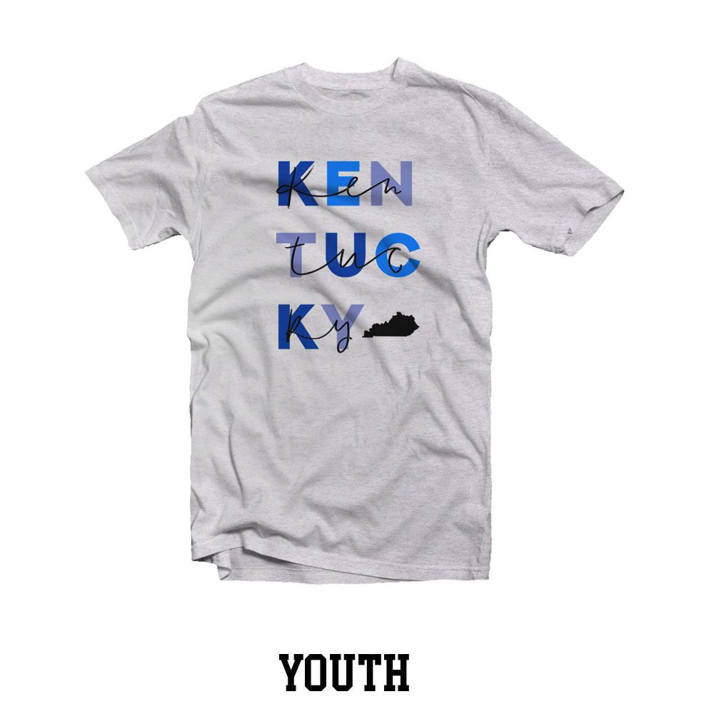 KY Youth Blue Hues Stack Tee