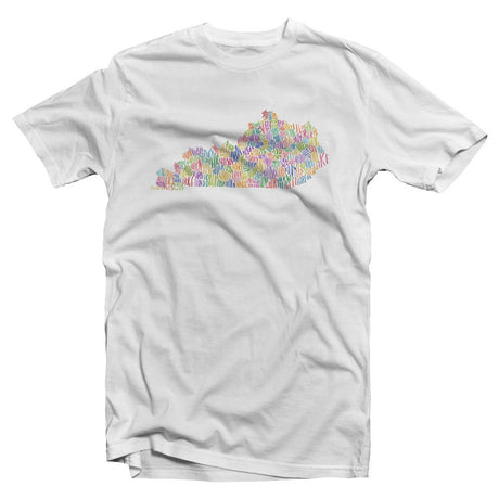 Colorful Counties White CC Tee