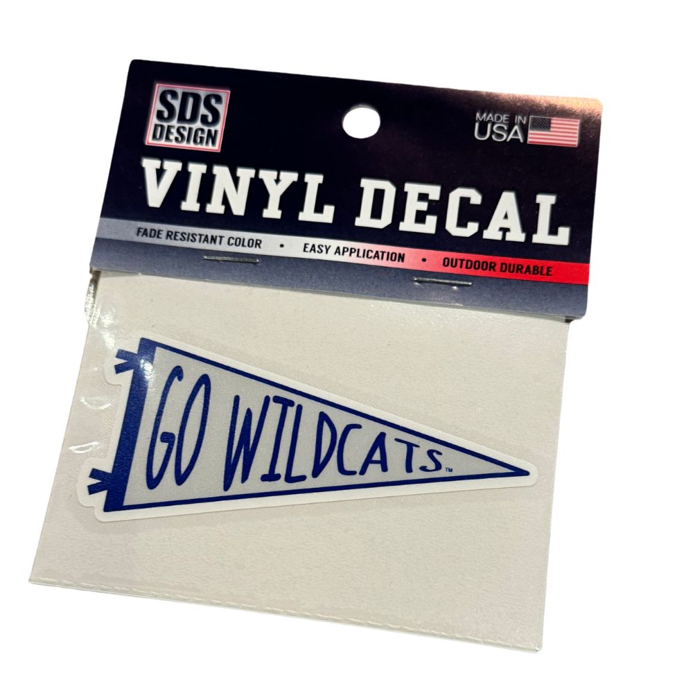 UK Go Wildcats Pennant Decal