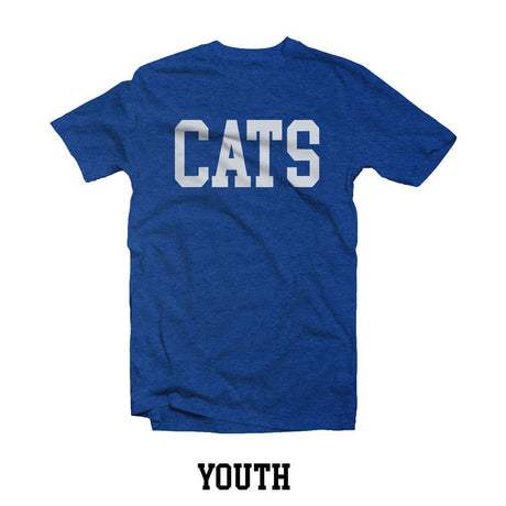 Heather Royal CATS Youth Tee