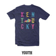 Tiedye Kentucky Stack Youth Tee