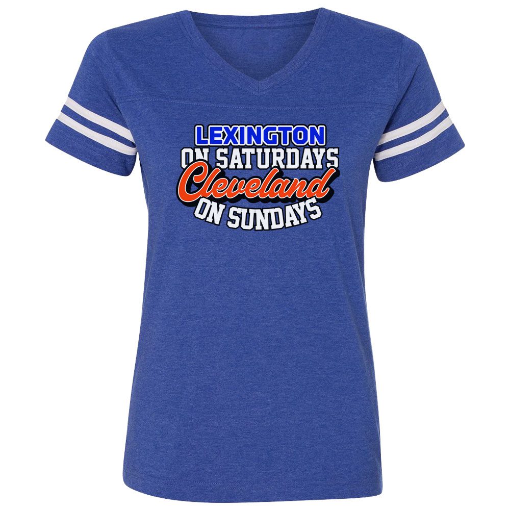 Script Cleveland Sunday V-Neck