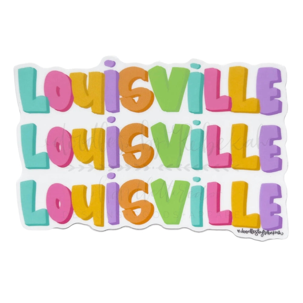 Louisville 3D Sticker