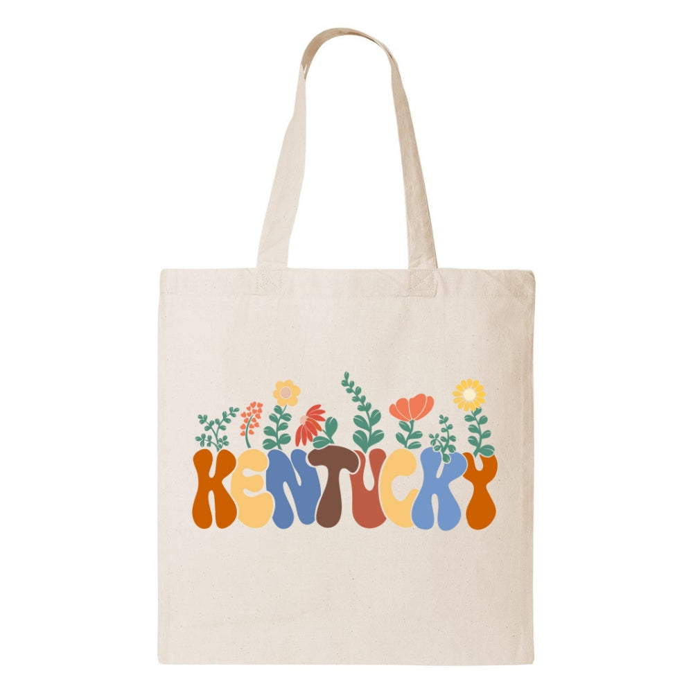 Kentucky Growing Flowers Tote Bag