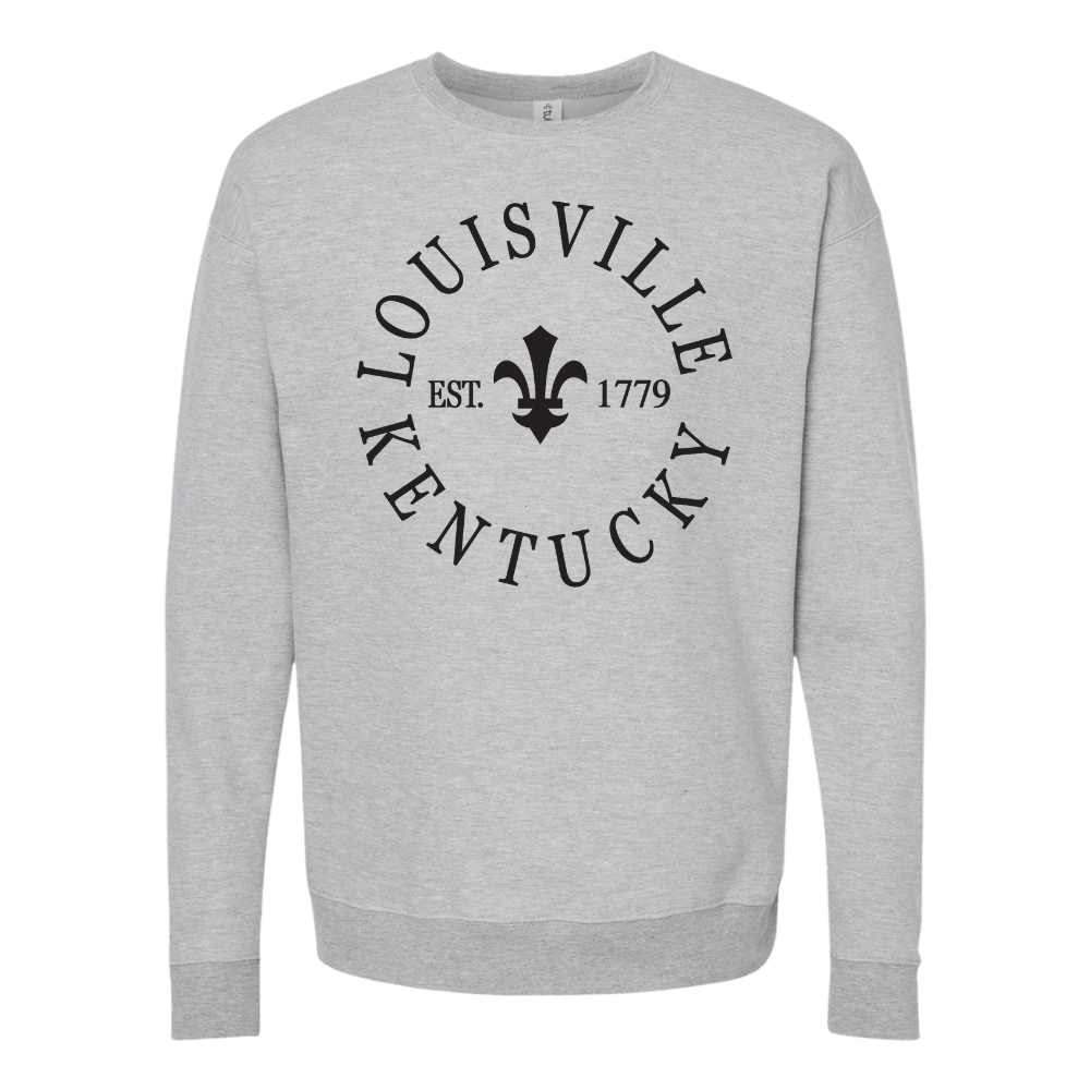 Louisville Kentucky Fleur De Lis Crewneck