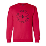 Louisville Kentucky Fleur De Lis Crewneck