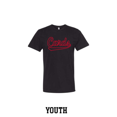 Cards Script Outline Youth T-Shirt