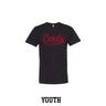 Cards Script Outline Youth T-Shirt