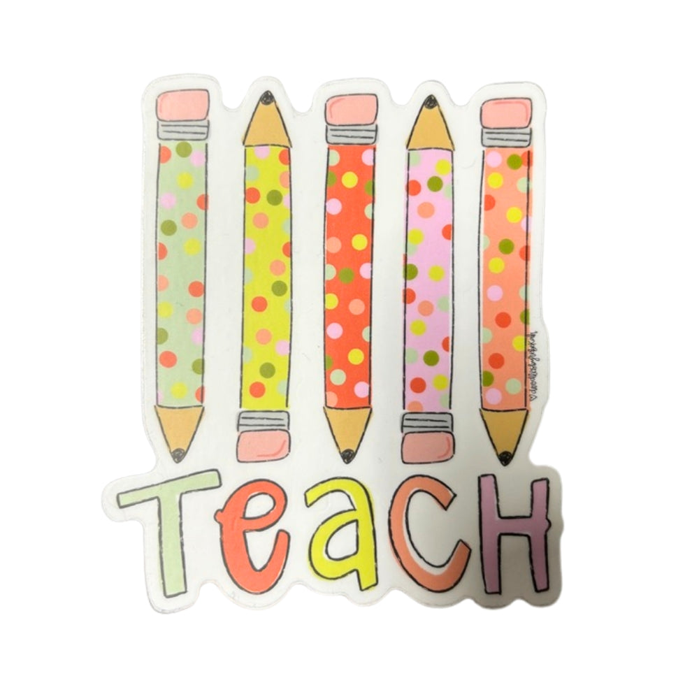 Teacher Pencil Sticker