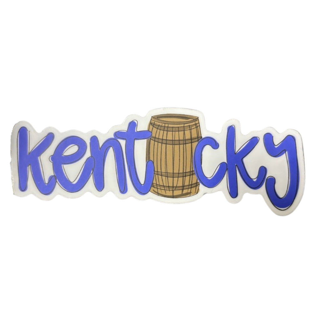 Kentucky Barrel Sticker