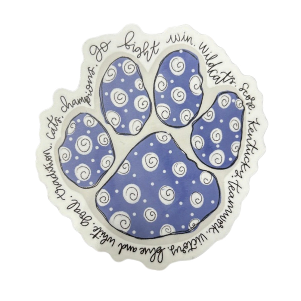 3" Wildcat Paw Sticker