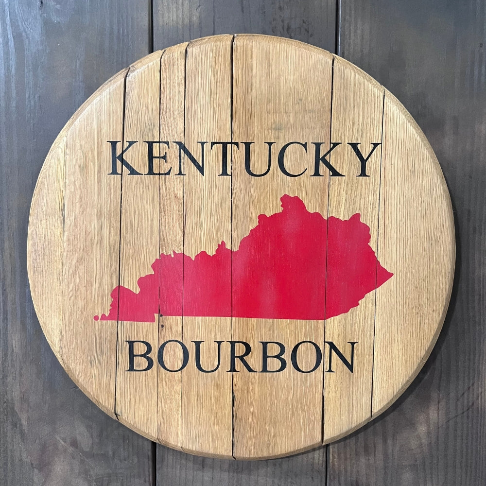 Kentucky Branded Bourbon Barrel Head