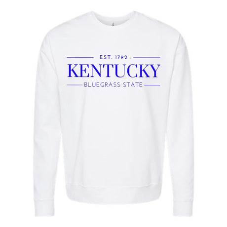 Kentucky Bluegrass State Est. 1792 Crewneck