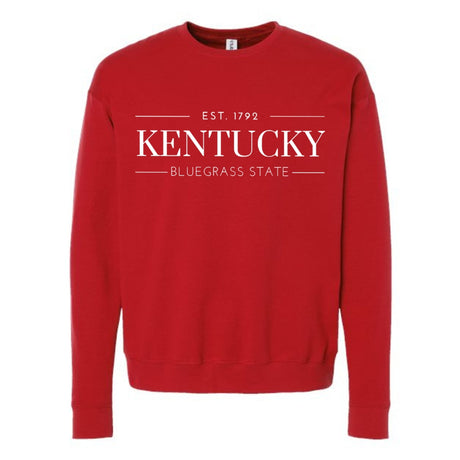 Kentucky Bluegrass State Est. 1792 Crewneck