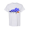 Kentucky State Halloween Blue Plaid T-Shirt