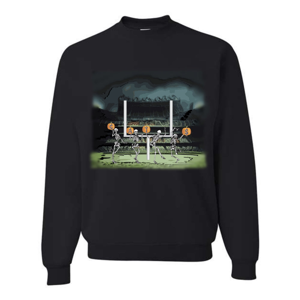 Skeleton CATS Pumpkins Crewneck