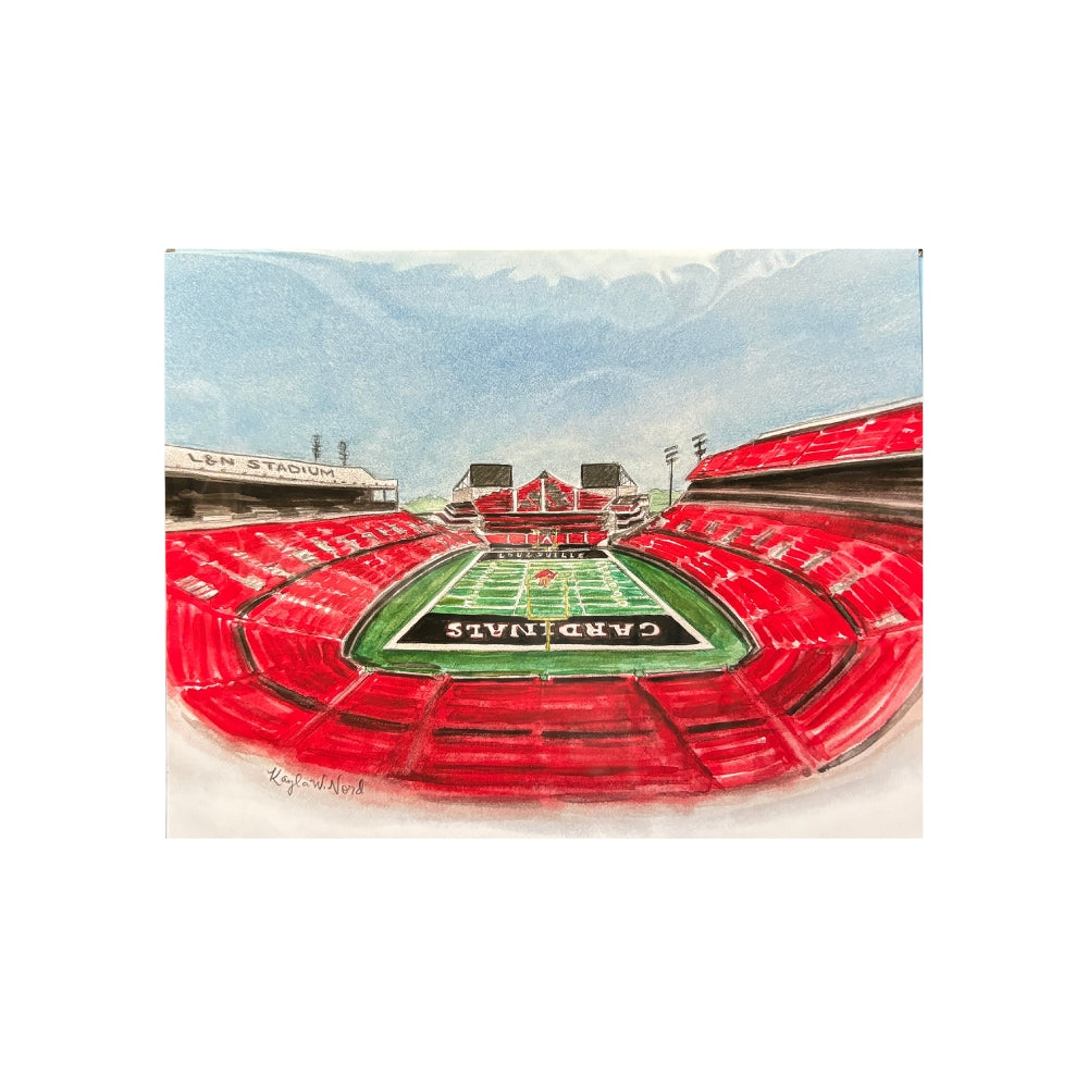 L&N Stadium Watercolor Print