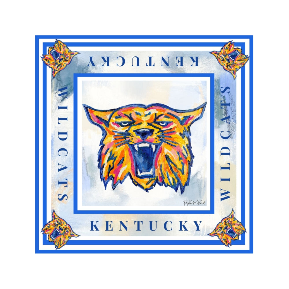 Classic Wildcats Mascot Silk Scarf