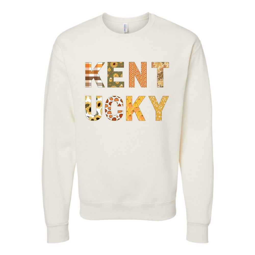 Fall Kentucky Stacked Crewneck