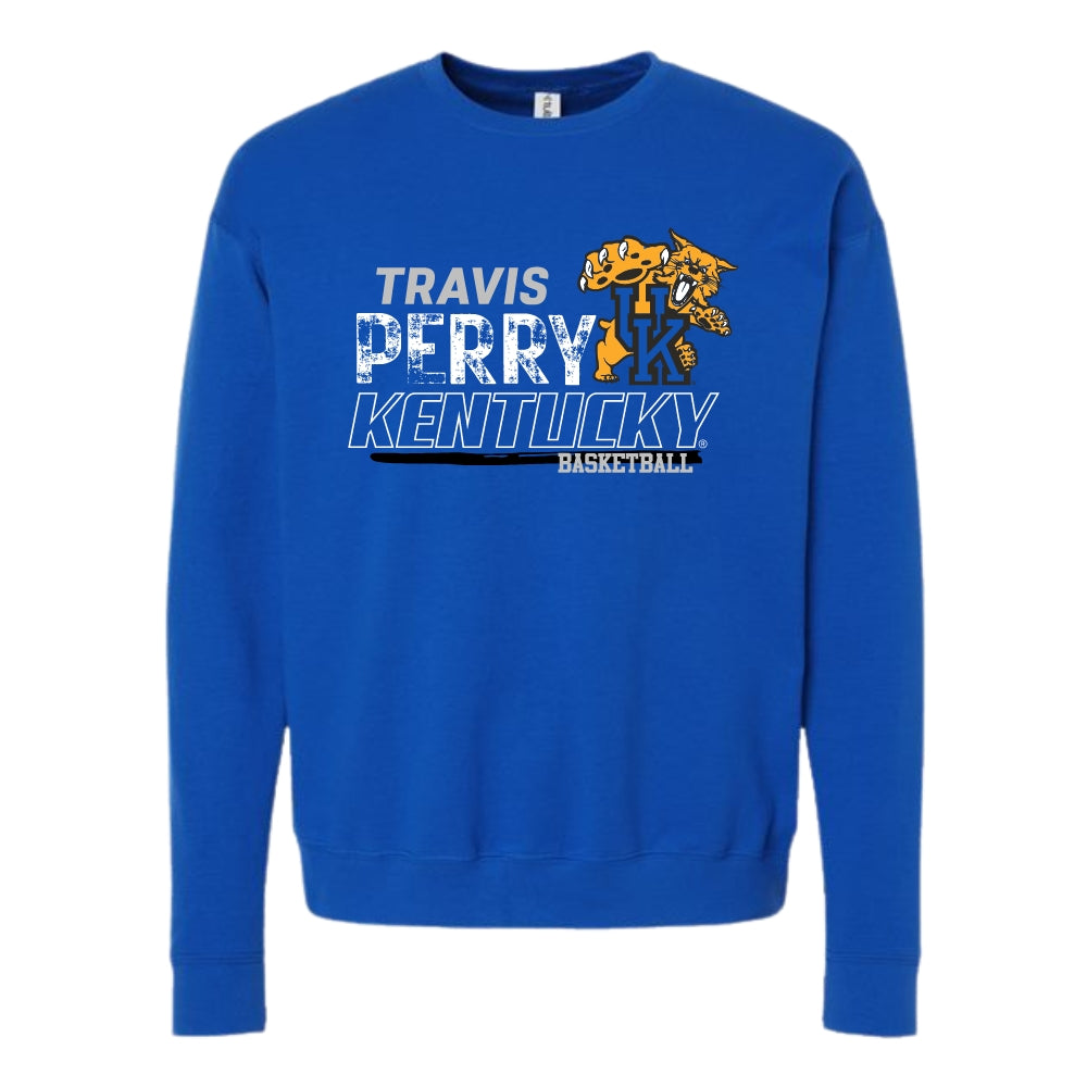 Travis Perry Distressed UK Wildcat Crewneck