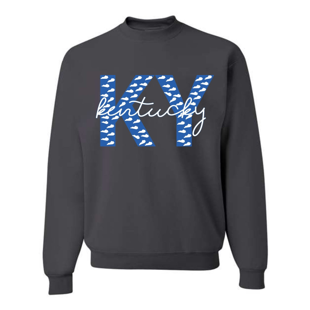 Kentucky State Outline KY Crewneck