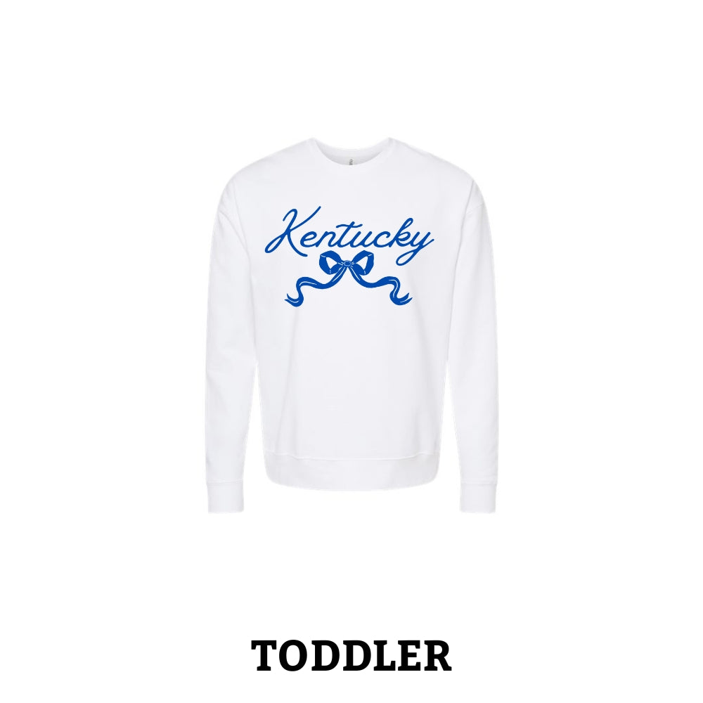 Kentucky Bow Toddler Crewneck