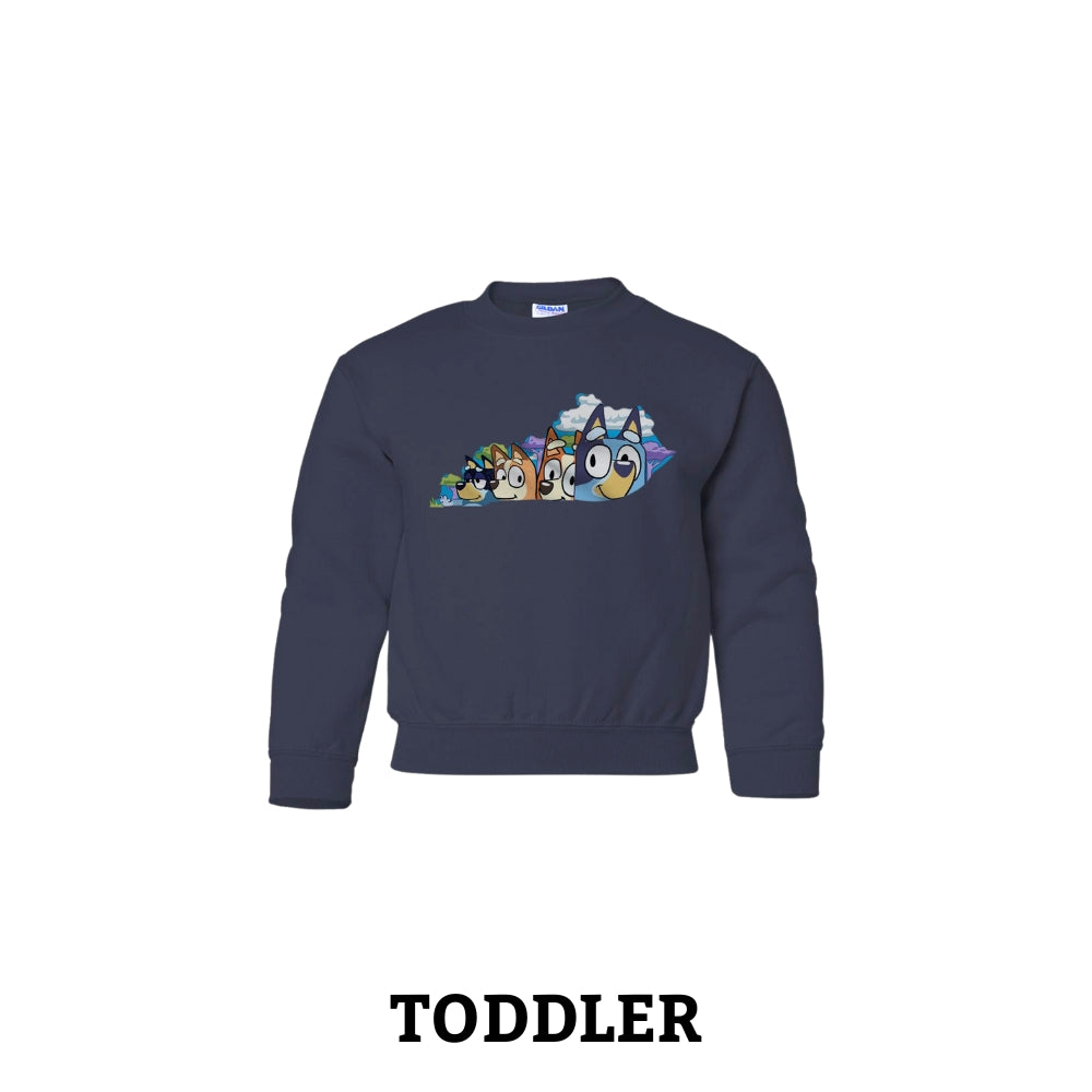 Kentucky BlueyGrass Toddler Crewneck