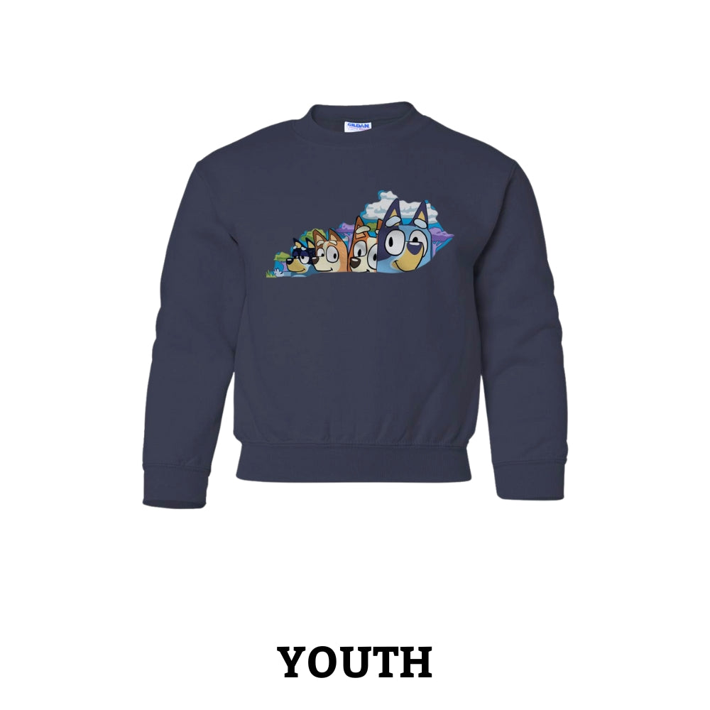 Kentucky BlueyGrass Youth Crewneck