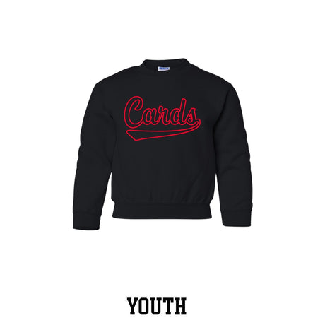 Cards Outline Youth Crewneck