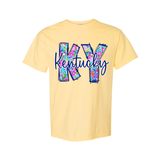 KY Spring Floral Comfort Colors T-Shirt