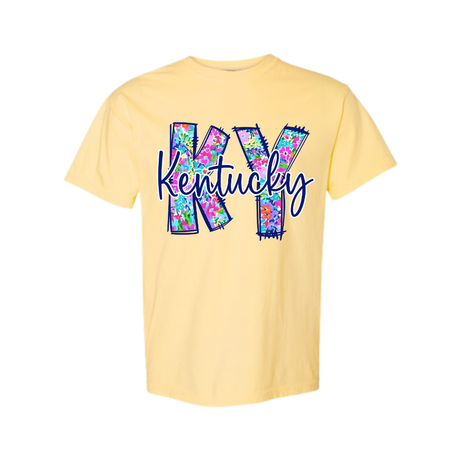 KY Spring Floral Comfort Colors T-Shirt