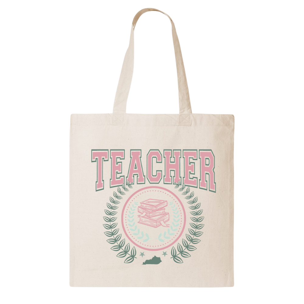Teacher Collegiate Style Tote Bag