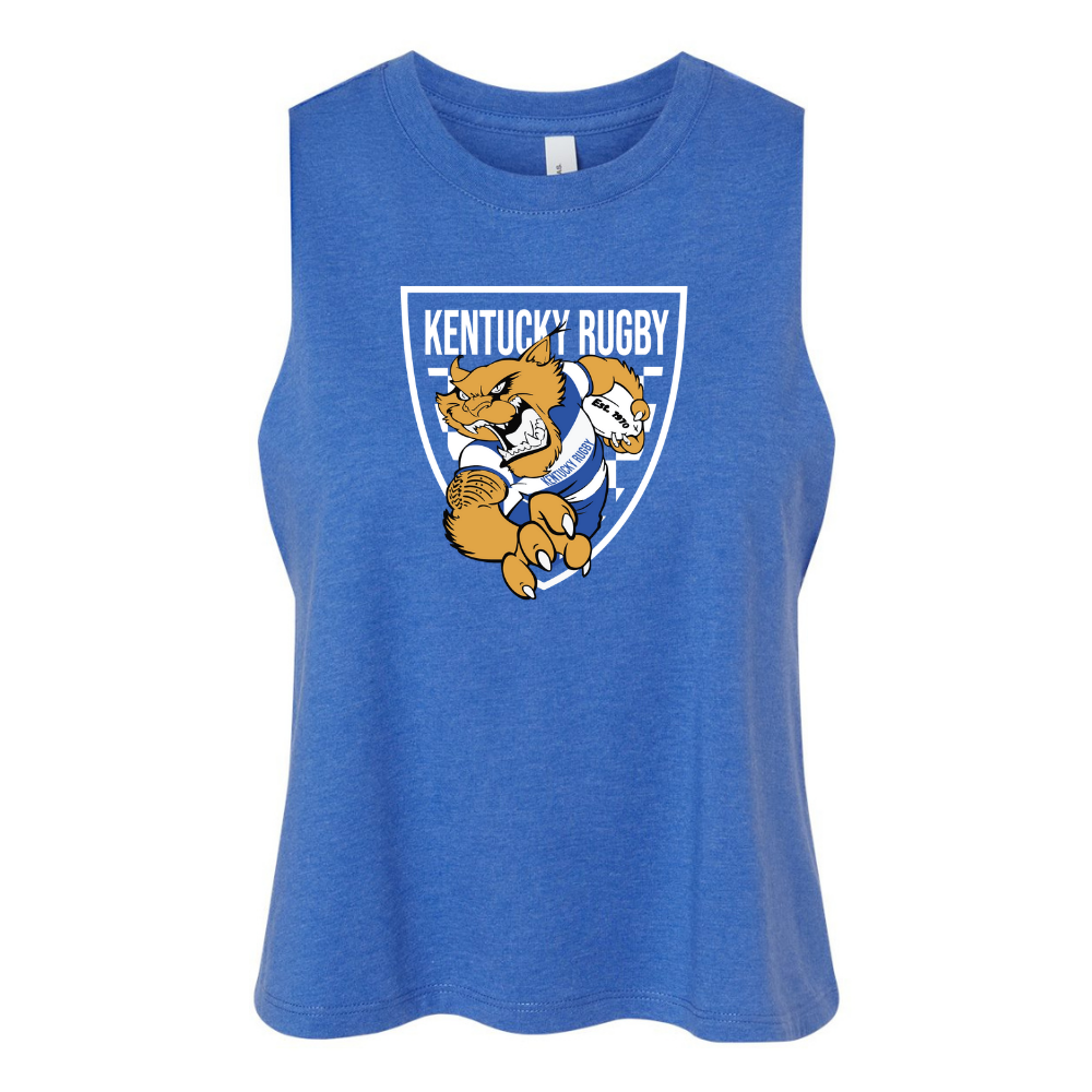 Kentucky Rugby Shield Crop Tank Top