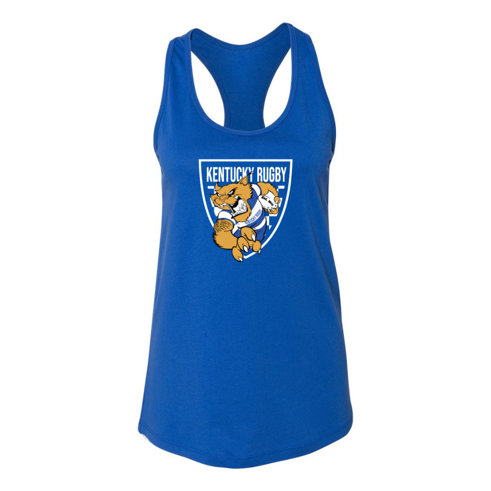 Kentucky Rugby Shield Racerback Tank Top