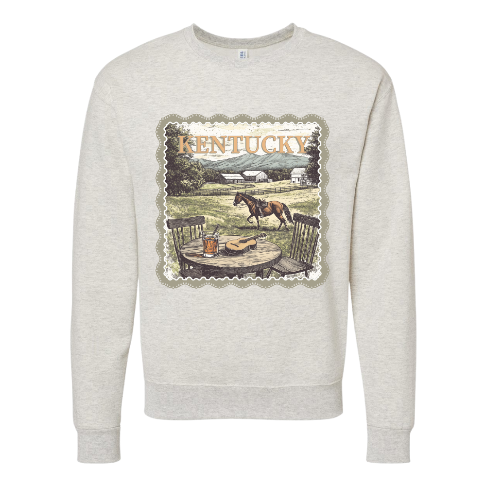 Kentucky Countryside Stamp Crewneck