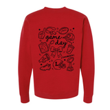 L Game Day Doodle Crewneck